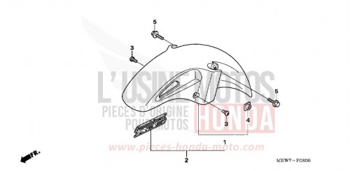 FRONT FENDER NT700VA6 de 2006